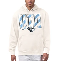 Men's Starter Cream Utah Mammoth City Abbreviation Fleece Hoodie