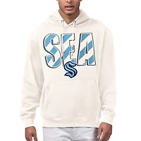 Men's Starter Cream Seattle Kraken City Abbreviation Fleece Hoodie