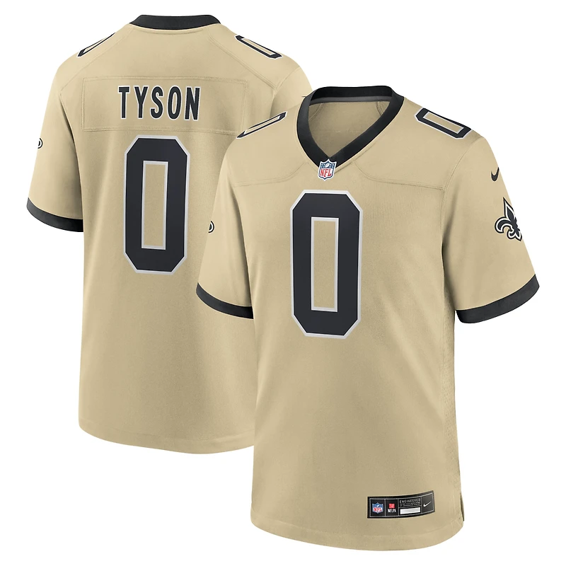 Men's Nike Jordyn Tyson Gold New Orleans Saints 2026 NFL Draft First Round Pick No. 8 Alternate Game Jersey