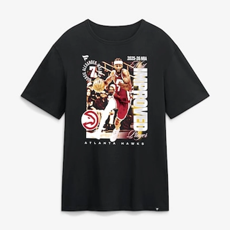 Men's Nickeil Alexander-Walker Black Atlanta Hawks 2025-26 NBA Most Improved Player Legacy T-Shirt