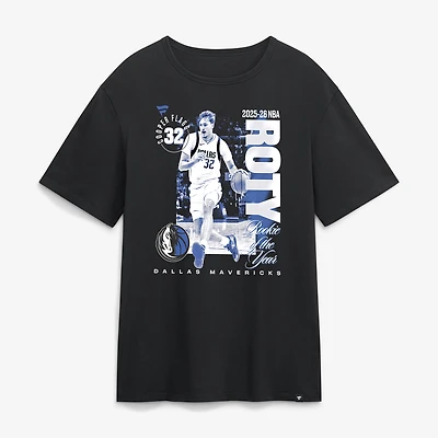 Men's Cooper Flagg Black Dallas Mavericks 2025-26 NBA Rookie of the Year Legacy T-Shirt