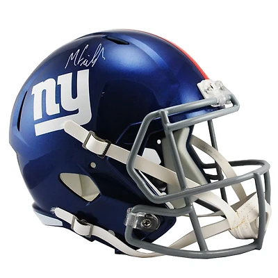 Malachi Fields New York Giants Autographed Riddell Speed Replica Helmet