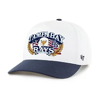 Men's '47 White/Navy Tampa Bay Rays American Eagle Hitch Adjustable Hat