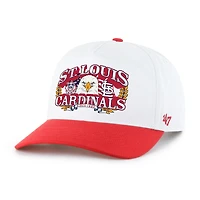 Men's '47 White/Red St. Louis Cardinals Americana Eagle Hitch Adjustable Hat