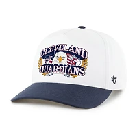 Men's '47 White/Navy Cleveland Guardians Americana Eagle Hitch Adjustable Hat