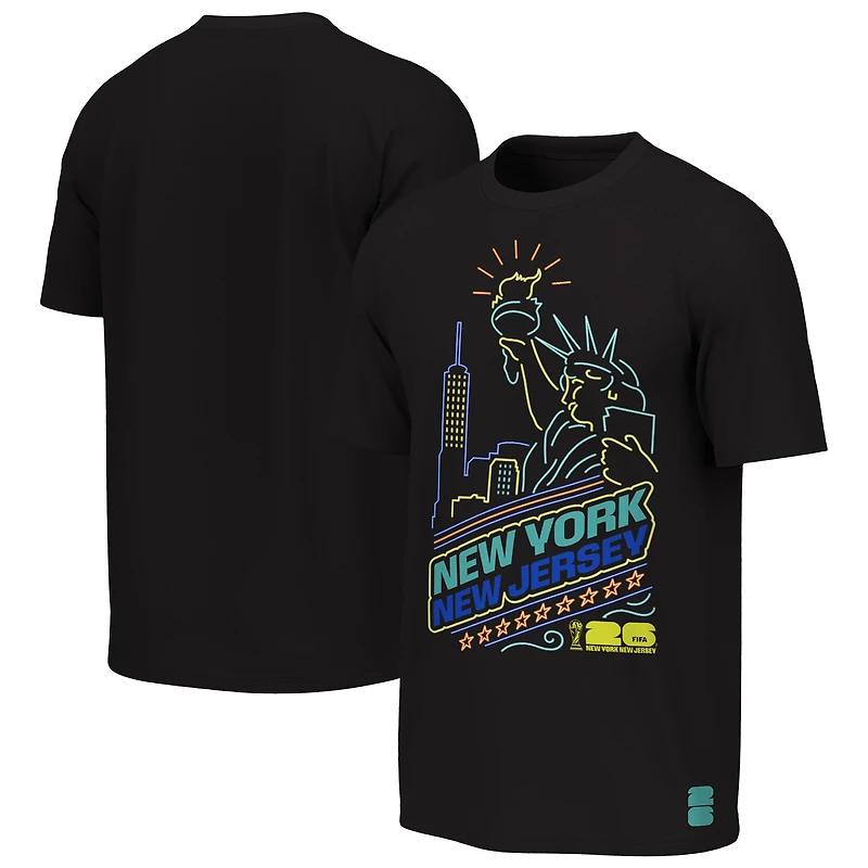 Youth Outerstuff Black FIFA World Cup 2026 New York/New Jersey Neon City Night T-Shirt
