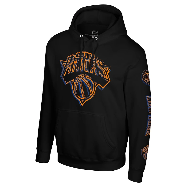 Unisex Stadium Essentials  Black New York Knicks Elementized Ride Hoodie