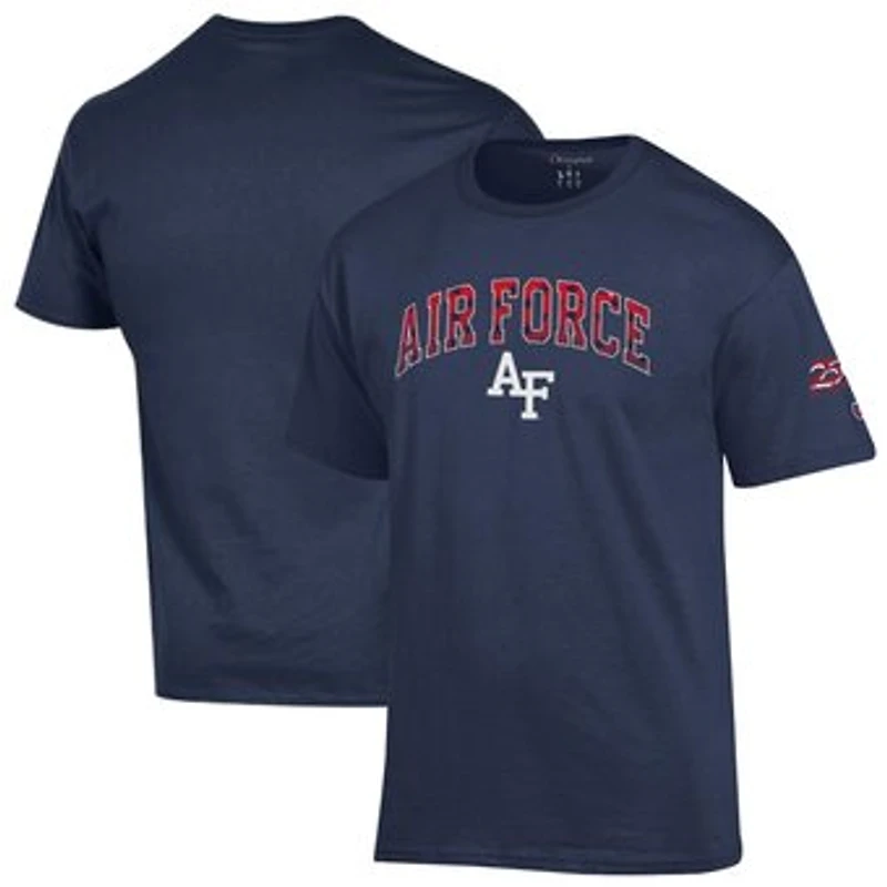 Men's Champion Navy Air Force Falcons Americana 250th Arch T-Shirt
