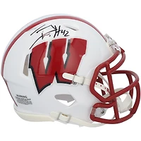 T.J. Watt Wisconsin Badgers Autographed Riddell Speed Mini Helmet