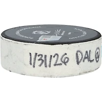 Matt Duchene Dallas Stars Game-Used Goal Puck from January 31, 2026 vs. Utah Mammoth