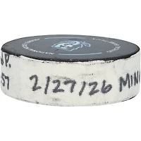 Kirill Kaprizov Minnesota Wild Game-Used Goal Puck from February 27, 2026 vs. Utah Mammoth