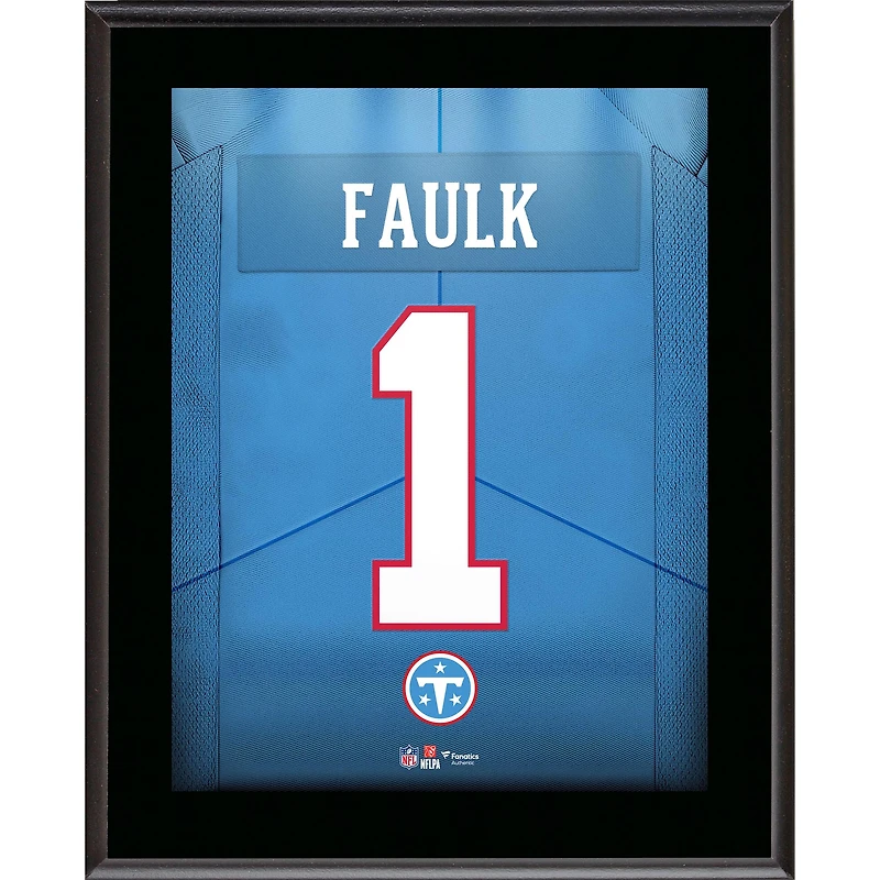 Keldric Faulk Tennessee Titans 10.5" x 13" Round 1 Pick #31 Jersey Number Sublimated Player Plaque
