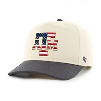 Men's '47 Natural/Navy Texas A&M Aggies Americana Flag Hitch Adjustable Hat