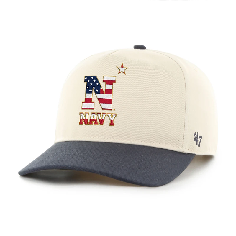 Men's '47 Navy Midshipmen Natural/Navy Americana Flag Hitch Adjustable Hat
