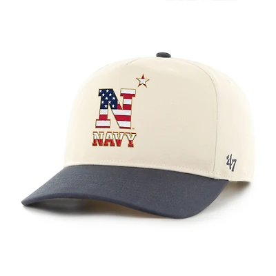 Men's '47 Navy Midshipmen Natural/Navy Americana Flag Hitch Adjustable Hat
