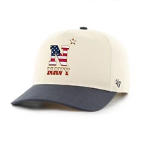 Men's '47 Navy Midshipmen Natural/Navy Americana Flag Hitch Adjustable Hat