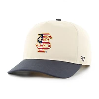Men's '47 Natural/Navy Florida State Seminoles Americana Flag Hitch Adjustable Hat