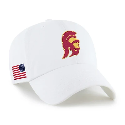 Men's '47 White USC Trojans Americana Heritage Clean Up Adjustable Hat
