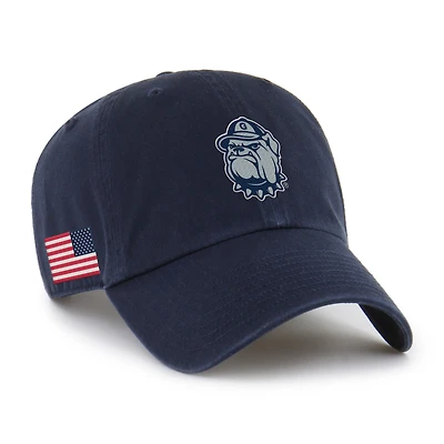Men's '47 Navy Georgetown Hoyas Americana Heritage Clean Up Adjustable Hat