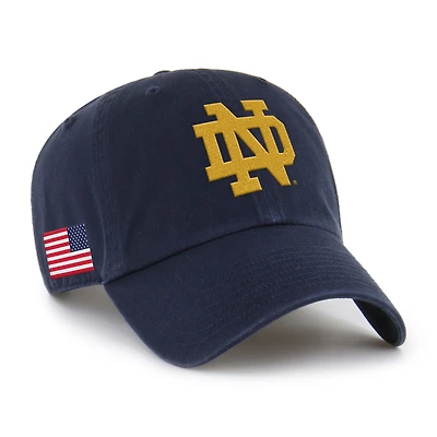 Men's '47 Navy Notre Dame Fighting Irish Americana Heritage Clean Up Adjustable Hat