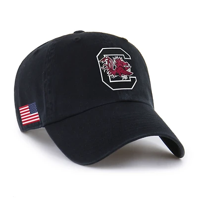 Men's '47 Black South Carolina Gamecocks Americana Heritage Clean Up Adjustable Hat