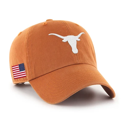 Men's '47 Texas Orange Texas Longhorns Americana Heritage Clean Up Adjustable Hat