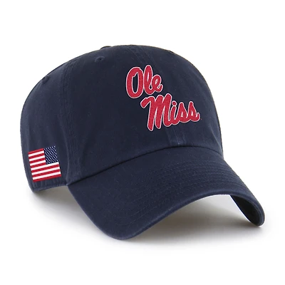 Men's '47 Navy Ole Miss Rebels Americana Heritage Clean Up Adjustable Hat