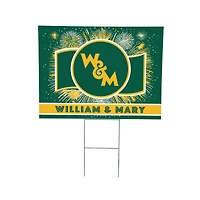 William & Mary Tribe 24" x 18" Patriotic Fireworks Outdoor Yard Sign