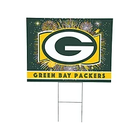 Green Bay Packers 24" x 18" Patriotic Fireworks Outdoor Yard Sign