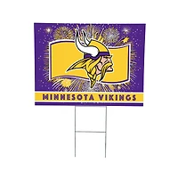 Minnesota Vikings 24" x 18" Patriotic Fireworks Outdoor Yard Sign