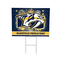 Nashville Predators 24" x 18" Patriotic Fireworks Outdoor Yard Sign