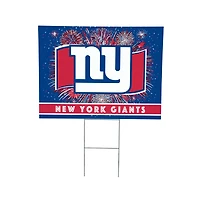 New York Giants 24" x 18" Patriotic Fireworks Outdoor Yard Sign