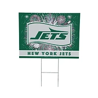 New York Jets 24" x 18" Patriotic Fireworks Outdoor Yard Sign