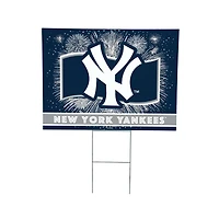 New York Yankees 24" x 18" Patriotic Fireworks Outdoor Yard Sign