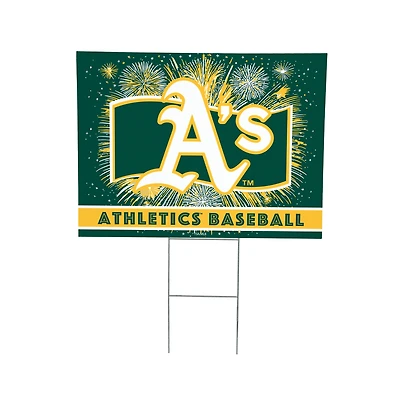 Athletics 24" x 18" Patriotic Fireworks Outdoor Yard Sign