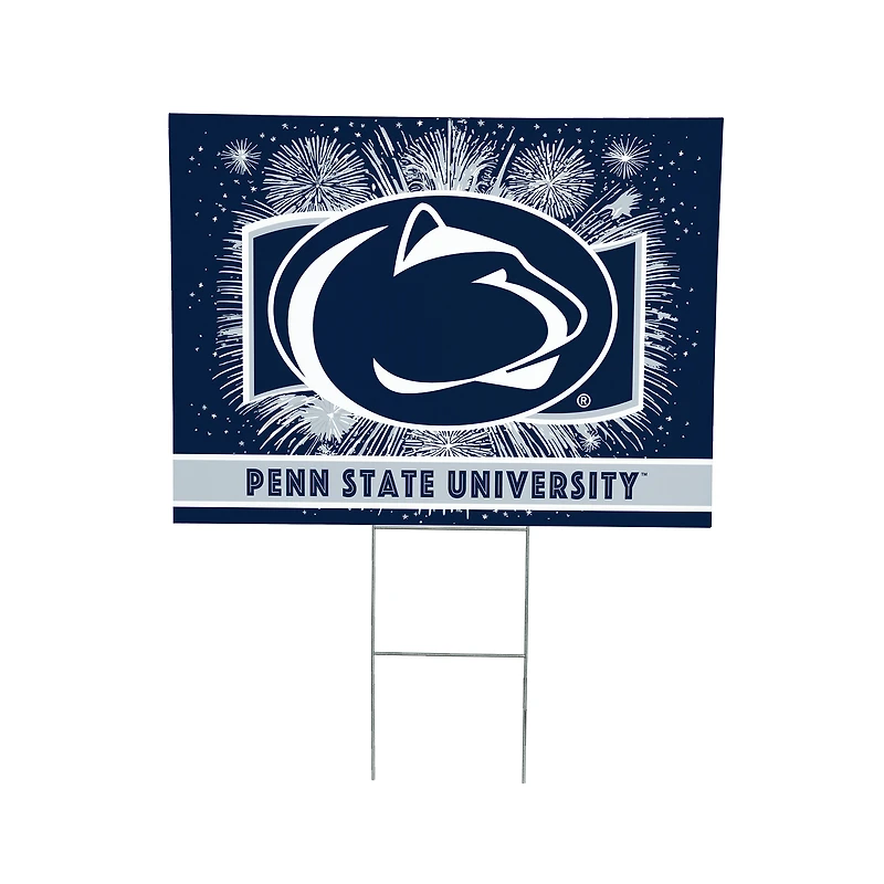 Penn State Nittany Lions 24" x 18" Patriotic Fireworks Outdoor Yard Sign
