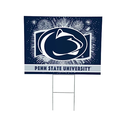 Penn State Nittany Lions 24" x 18" Patriotic Fireworks Outdoor Yard Sign