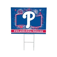 Philadelphia Phillies 24" x 18" Patriotic Fireworks Outdoor Yard Sign