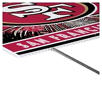 San Francisco 49ers 24" x 18" Patriotic Fireworks Outdoor Yard Sign
