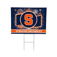 Syracuse Orange 24" x 18" Patriotic Fireworks Outdoor Yard Sign