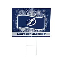 Tampa Bay Lightning 24" x 18" Patriotic Fireworks Outdoor Yard Sign