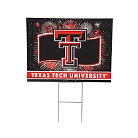 Texas Tech Red Raiders 24" x 18" Patriotic Fireworks Outdoor Yard Sign
