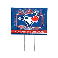 Toronto Blue Jays 24" x 18" Patriotic Fireworks Outdoor Yard Sign