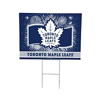 Toronto Maple Leafs 24" x 18" Patriotic Fireworks Outdoor Yard Sign