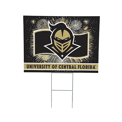 UCF Knights 24" x 18" Patriotic Fireworks Outdoor Yard Sign