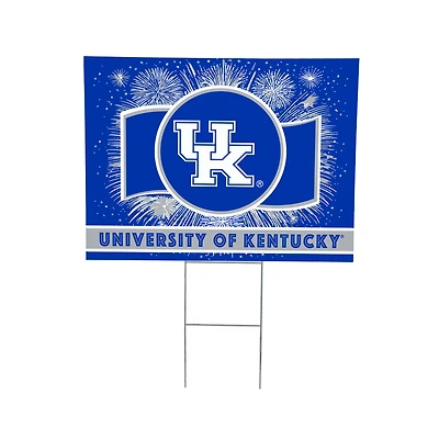 Kentucky Wildcats 24" x 18" Patriotic Fireworks Outdoor Yard Sign