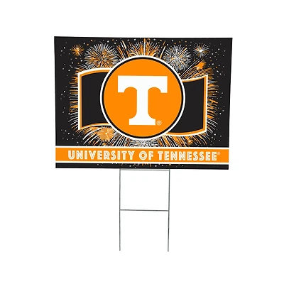 Tennessee Volunteers 24" x 18" Patriotic Fireworks Outdoor Yard Sign