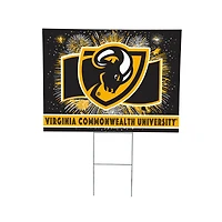 VCU Rams 24" x 18" Patriotic Fireworks Outdoor Yard Sign