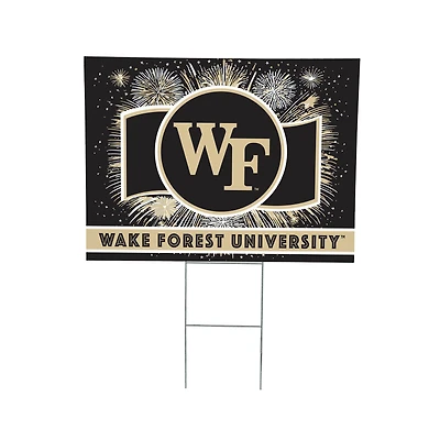 Wake Forest Demon Deacons 24" x 18" Patriotic Fireworks Outdoor Yard Sign