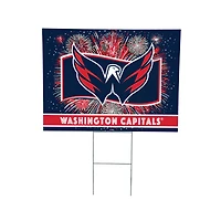 Washington Capitals 24" x 18" Patriotic Fireworks Outdoor Yard Sign